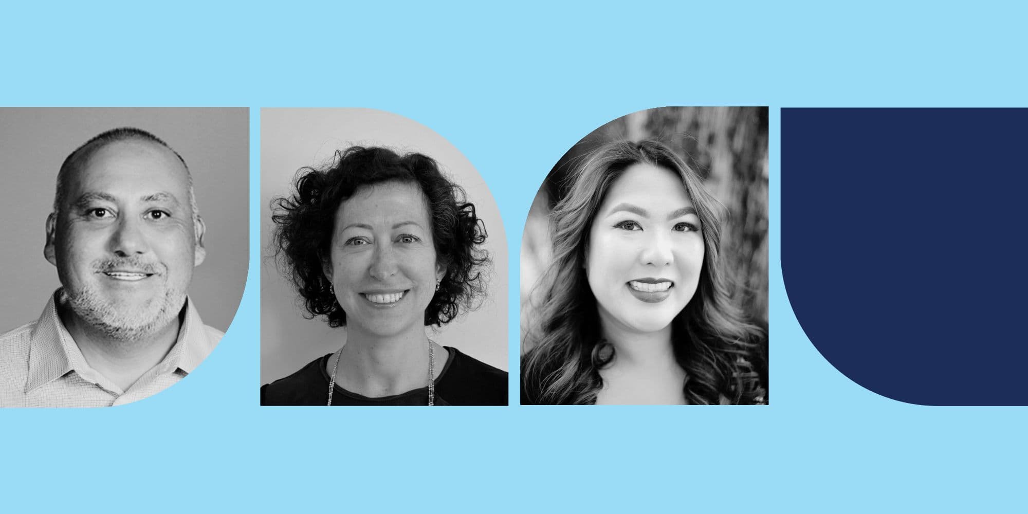 Victor Bracamontes, ﻿Alice Young, and ﻿Janice Wong-Perez of Atlassian