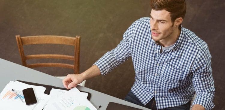 person getting motivated at work